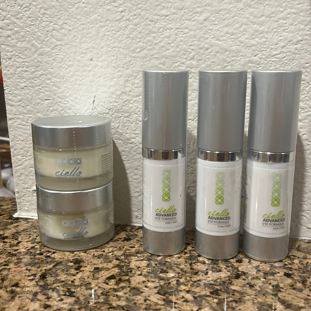CIELLO Advanced Eye Formula & Ageless Moisturizer New Sealed Set of 5